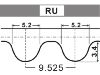 Steuerriemen Timing Belt:RF7J-12-205