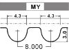 时规带 Timing Belt:13568-29015