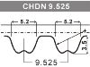 Correa dentada Timing Belt:924F6 K288 AB